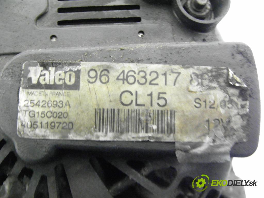 CITROEN C5 II (RC_) LIFTBACK 1999 80,00 1.6 HDi 109 - 9HZ 1560,00 Alternátor 9646321780 ; 2542693A ; TG15C020 (Alternátor)