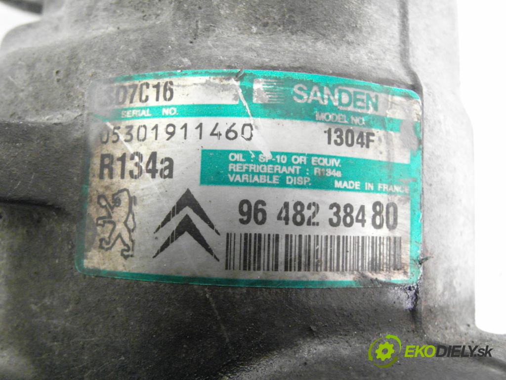 CITROEN C5 II (RC_) LIFTBACK 1999 80,00 1.6 HDi 109 - 9HZ 1560,00 KOMPRESOR: klimatizácie 9648238480 ; SD7C16 (Kompresor klimatizácie)
