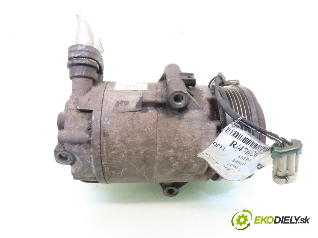 OPEL ASTRA G liftback (T98) HB 2000 74,00 1.6 16V - X 16 XEL 1598,00 KOMPRESOR: klimatizace 09165714 (Kompresor klimatizace)