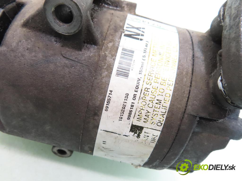 OPEL ASTRA G liftback (T98) HB 2000 74,00 1.6 16V - X 16 XEL 1598,00 KOMPRESOR: klimatizace 09165714 (Kompresor klimatizace)
