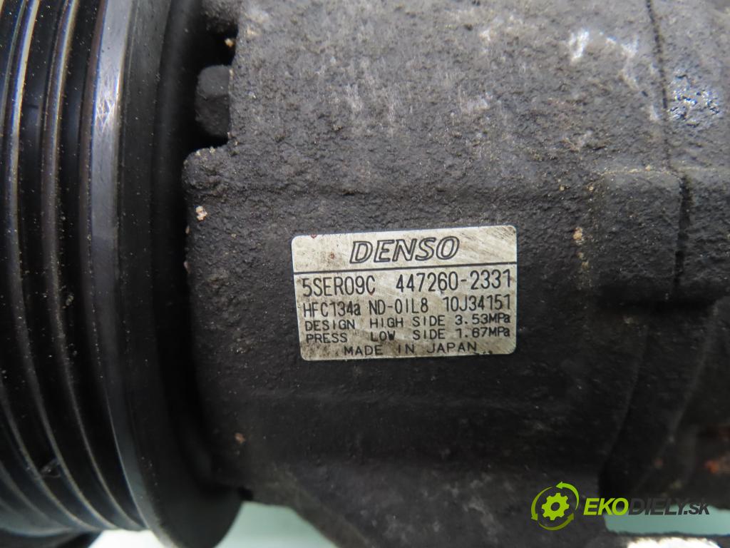 TOYOTA COROLLA (_E12_) SEDAN 2007 66,00 1.4 D (NDE120_) - 1ND-TV 1364,00 KOMPRESOR: klimatizace 4472602331 ; 5SER09C (Kompresor klimatizace)