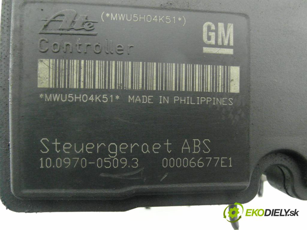 OPEL ASTRA H (A04) HB 2004 66,00 1.4 - Z 14 XEP 1364,00 pumpa ABS 10097005093 ; 10020700244 ; 13157576HA (Pumpa ABS)