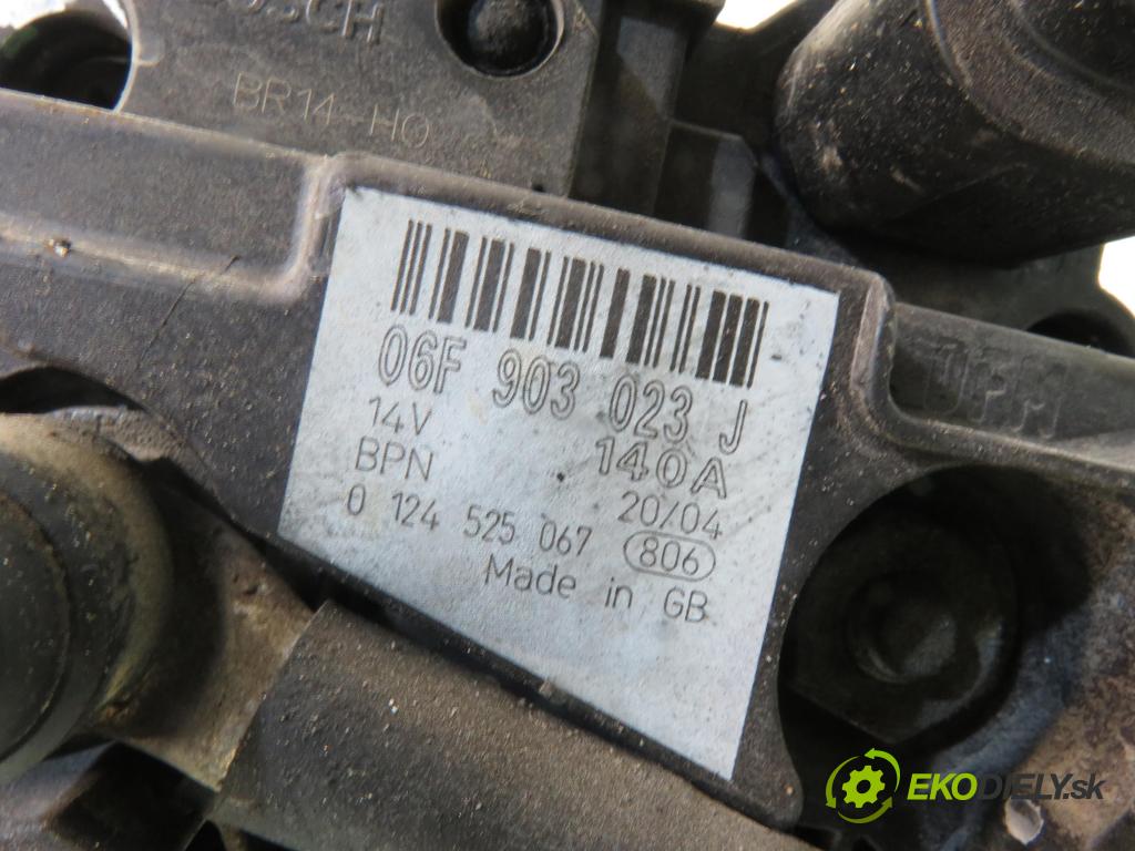 SKODA SUPERB I (3U4) SEDAN 2002 96,00 1.9 TDI - AWX 1896,00 Alternátor 06F903023J ; 0124525067 (Alternátor)