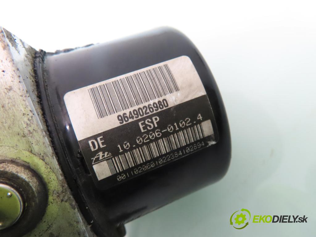 PEUGEOT 206 liftback (2A/C) HB 2004 50,00 1.4 HDi 8V 70 - 8HZ 1398,00 Pumpa ABS 10096011293 ; 9649026980 (Pumpa ABS)