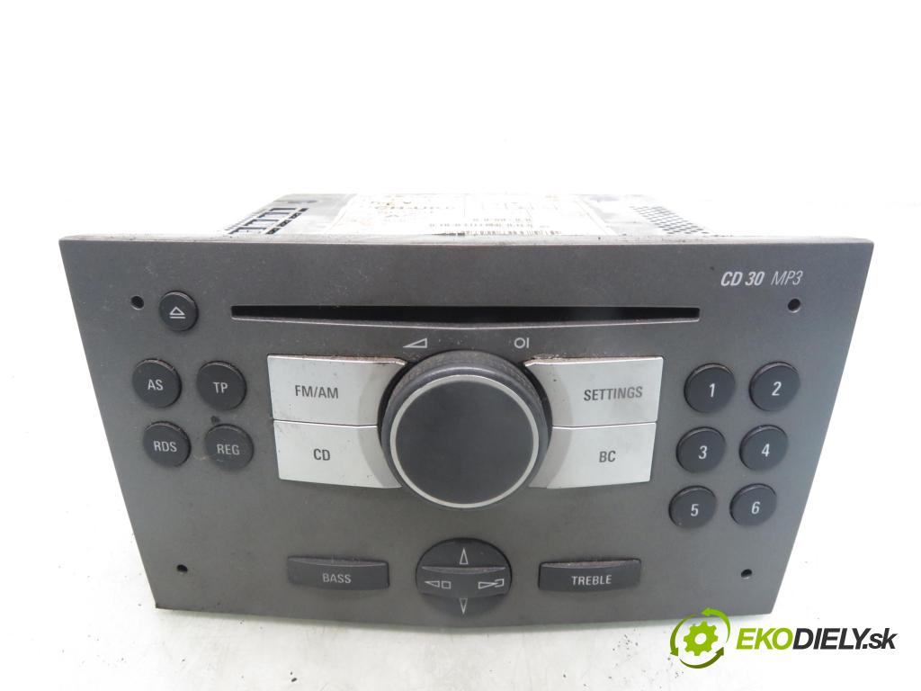 OPEL ASTRA H (A04) HB 2004 74,00 1.7 CDTI 100 - Z 17 DTH 1686,00 RADIO CD 13154304 ; 453116246 ; 13111165