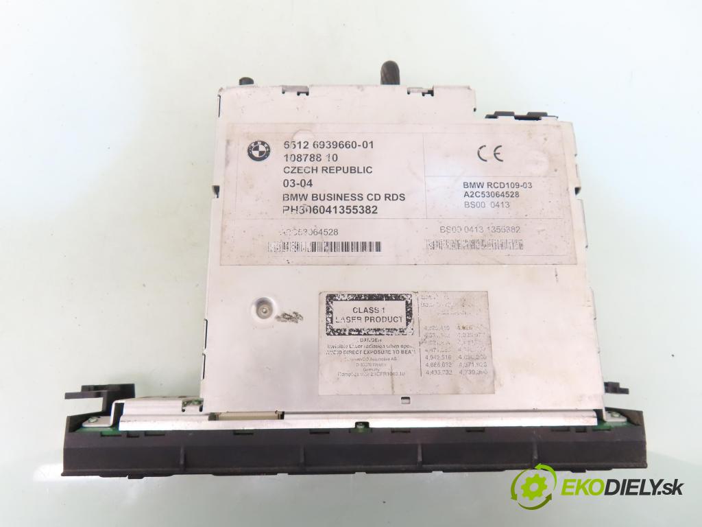 BMW 3 (E46) SEDAN 2005 85,00 318 d - M47 D20 (204D4) 1995,00 RADIO CD 6939660