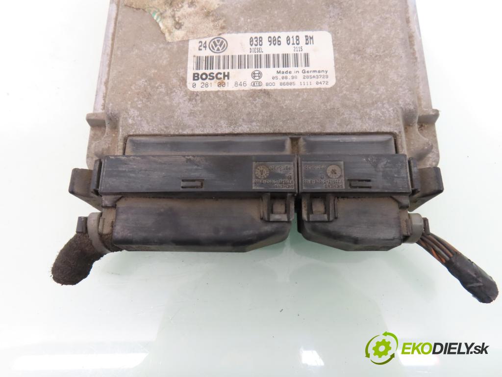 VW GOLF IV (1J1) HB 1998 81,00 1.9 TDI - AHF 1896,00 Riadiaca jednotka Motor 038906018BM ; 0281001846