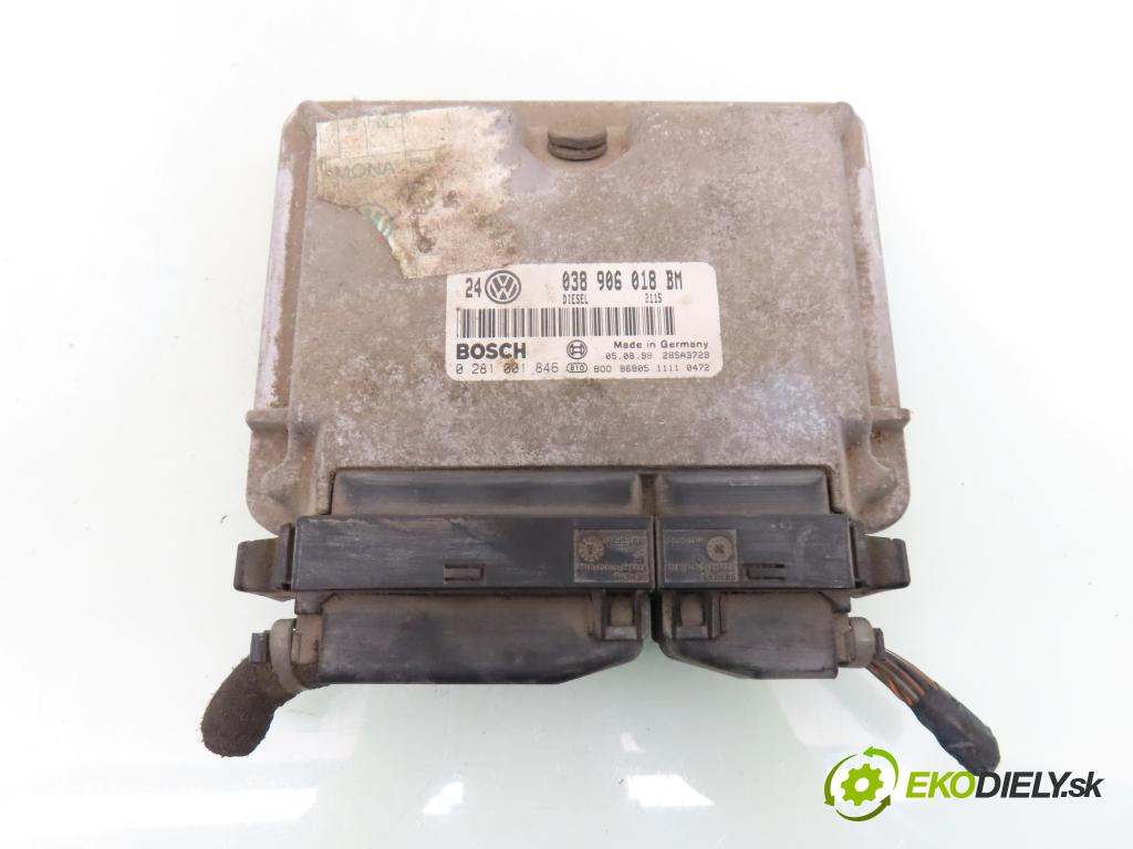 VW GOLF IV (1J1) HB 1998 81,00 1.9 TDI - AHF 1896,00 Riadiaca jednotka Motor 038906018BM ; 0281001846