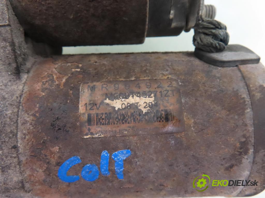 MITSUBISHI COLT VI (Z3_A, Z2_A) HB 2004 70,00 1.3 - 4A90 1332,00 Štartér MR994922 ; M000T45271ZT (Štartér)