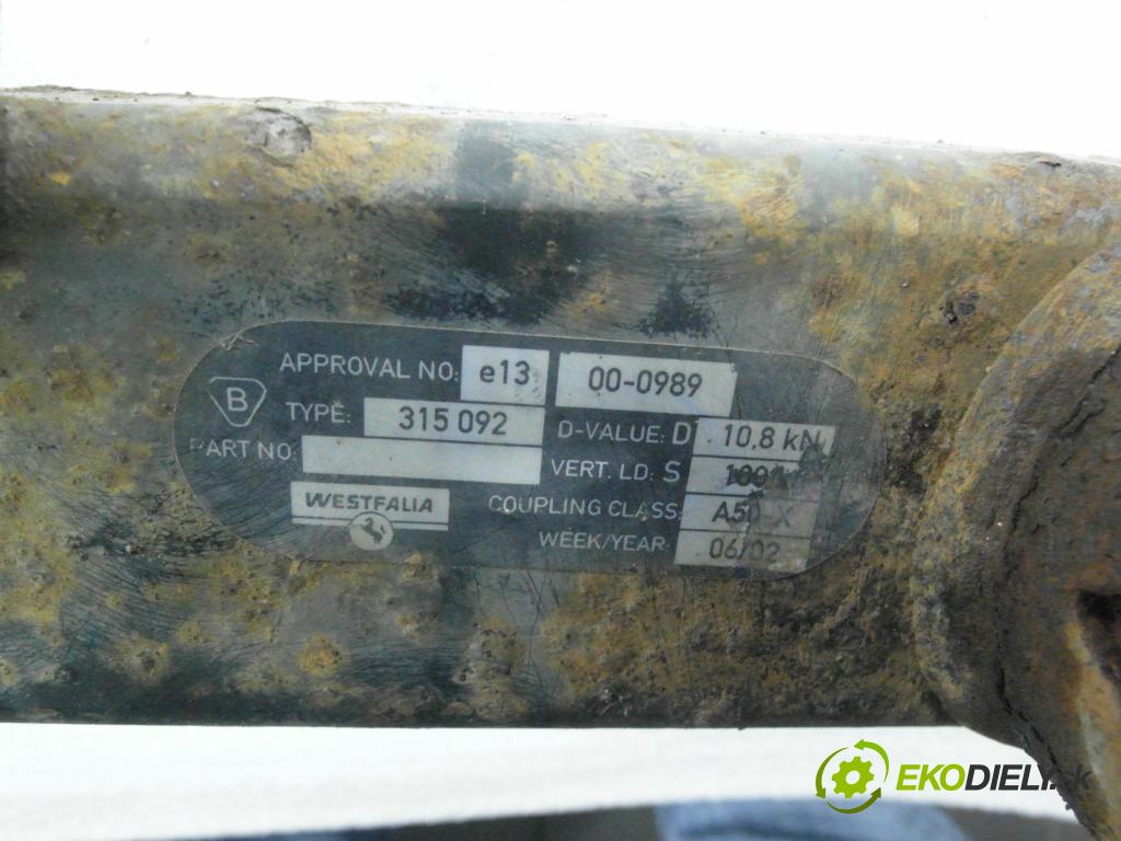 FIAT ULYSSE (179_) MINIVAN 2003 100,00 2 - RFN (EW10J4) 1997,00 Hák 315092