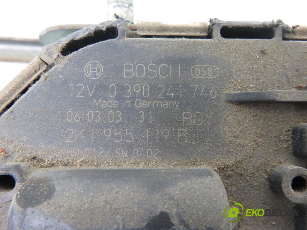 VW TOURAN (1T1, 1T2) MINIVAN 2006 77,00 1.9 TDI PD 105 1896,00 MECHANISMUS/ motorek stěračů 0390241746 ; 2K1955119B ; 2K1955023E