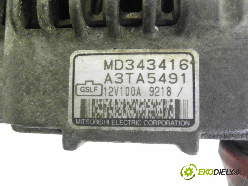 MITSUBISHI CARISMA (DA_) SEDAN 2000 92,00 1.8 16V GDI (DA2A) - 4G93 (GDI) 1834,00 Alternátor MD343416 ; A3TA5491 (Alternátor)