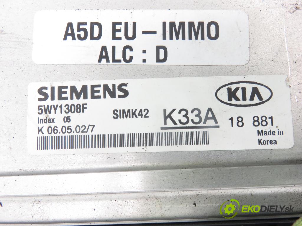 KIA RIO liftback (DC) KOMBI 2002 72,00 1.5 16V - A5D 1493,00 řídící jednotka motora K33A18881 ; 5WY1308F