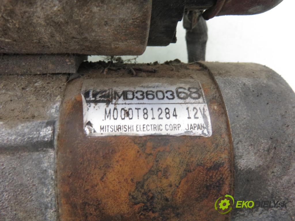 MITSUBISHI CARISMA (DA_) SEDAN 1999 92,00 1.8 16V GDI (DA2A) - 4G93 (GDI) 1834,00 startér M000T81284 ; MD360368 (Startér)