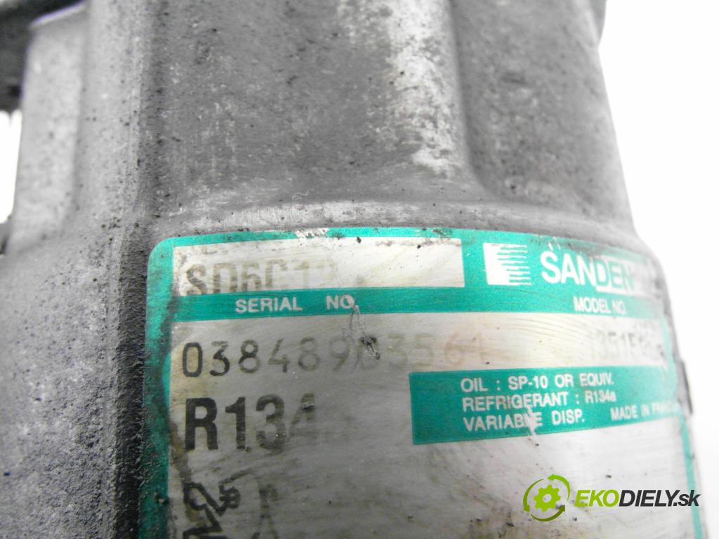 CITROEN C4 I (LC_) HB 2005 80,00 1.6 HDi- 9HZ (DV6TED4) 1560,00 KOMPRESOR: klimatizace SD6C12 (Kompresor klimatizace)