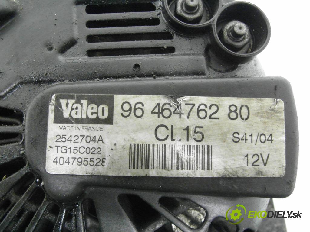 PEUGEOT 206 liftback (2A/C) HB 2004 50,00 1.4 HDi eco 70 - 8HZ (DV4TD) 1398,00 Alternátor 9646476280 ; 2542704A ; TG15C022 (Alternátor)