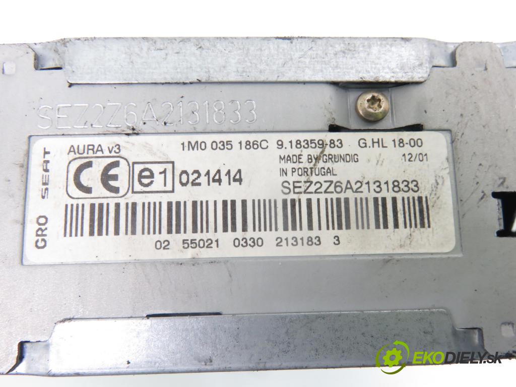 SEAT TOLEDO II (1M2) SEDAN 1999 81,00 1.9 TDI - AHF 1896,00 RADIO modul 1M0035186C