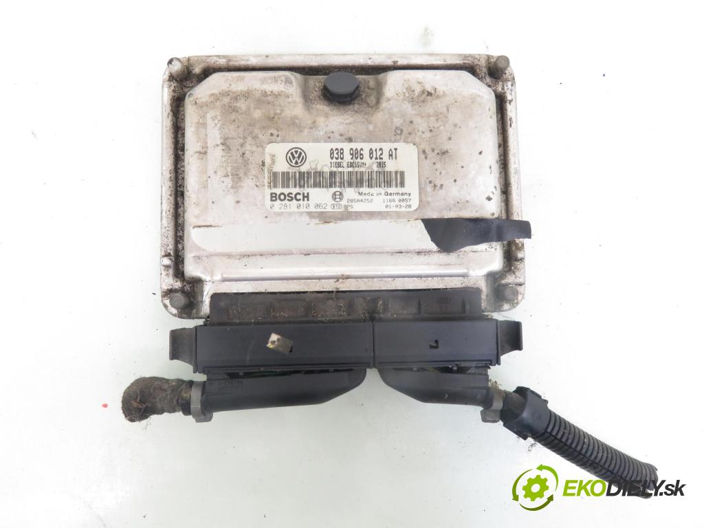 SEAT TOLEDO II (1M2) SEDAN 2001 81,00 1.9 TDI - ASV 1896,00 řídící jednotka motora 038906012AT ; 0281010062
