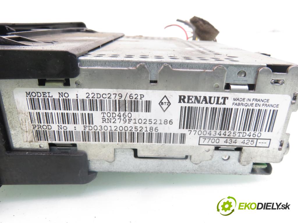 RENAULT SCENIC I (JA0/1_) MINIVAN 2001 102,00 2.0 16V (JA1B, JA1D) - F4R 740 1998,00 RADIO CD 7700434425