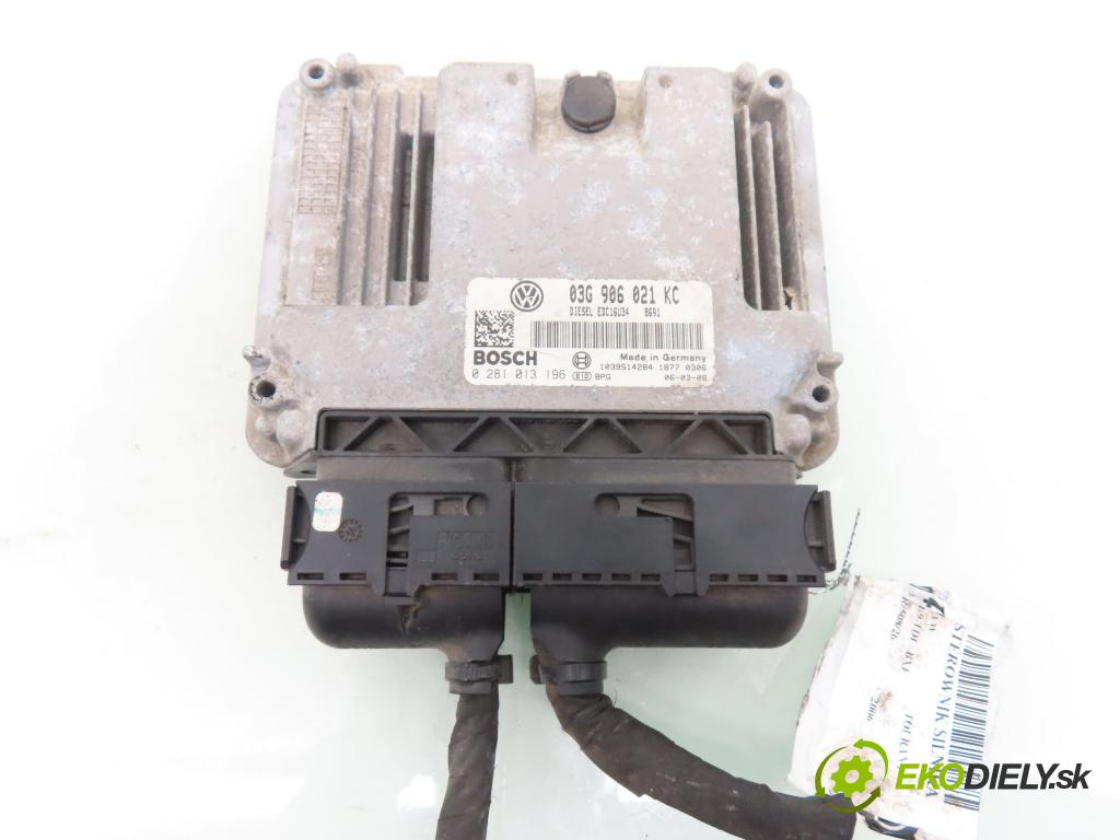 VW TOURAN (1T1, 1T2) MINIVAN 2006 77,00 1.9 TDI - BXE 1896,00 Riadiaca jednotka Motor 03G906021KC ; 0281013196