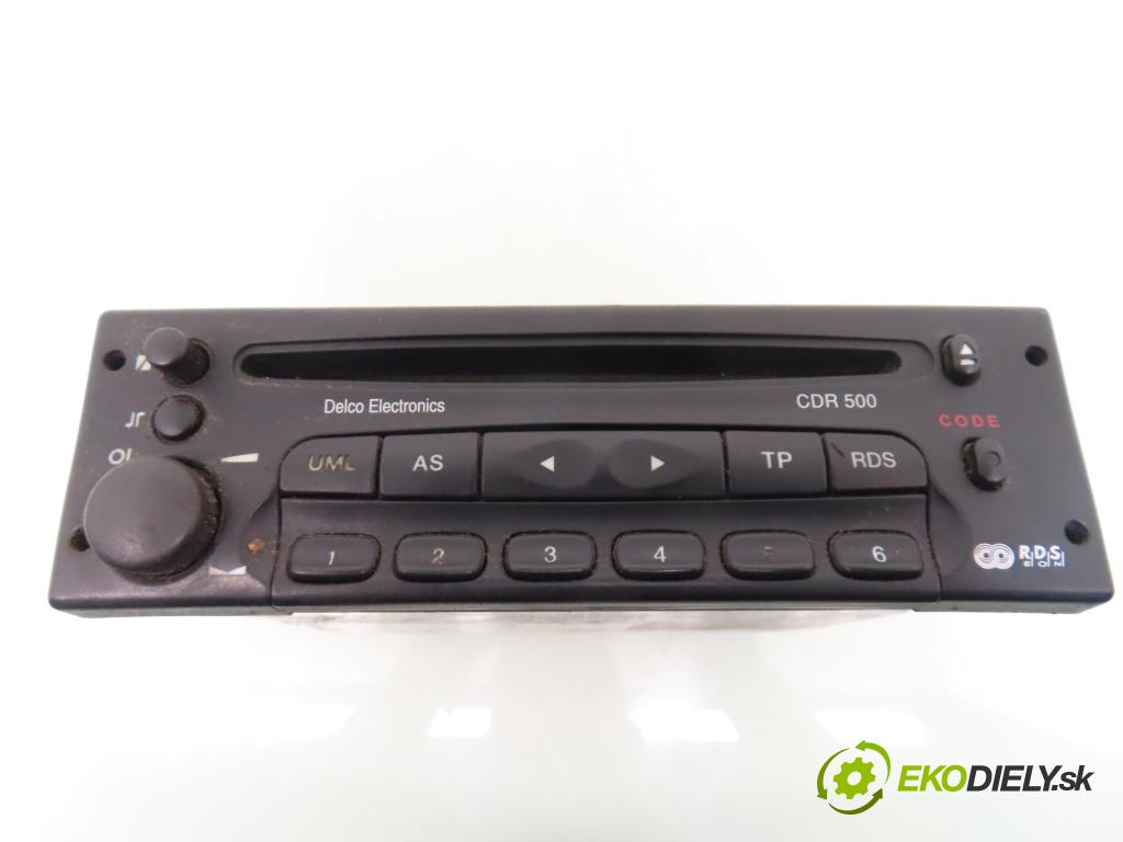 OPEL ZAFIRA A Nadwozie Wielkopojemne (MPV) (T98)  MINIVAN 1999 60,00 2.0 DI 16V - X 20 DTL 1995,00 RADIO CD 90532639 ; CDR500