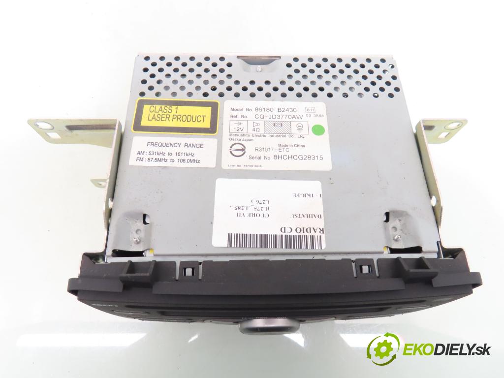DAIHATSU CUORE VII (L275_, L285_, L276_) HB 2009 51,00 1 - 1KR-FE 998,00 RADIO CD 86180B2430