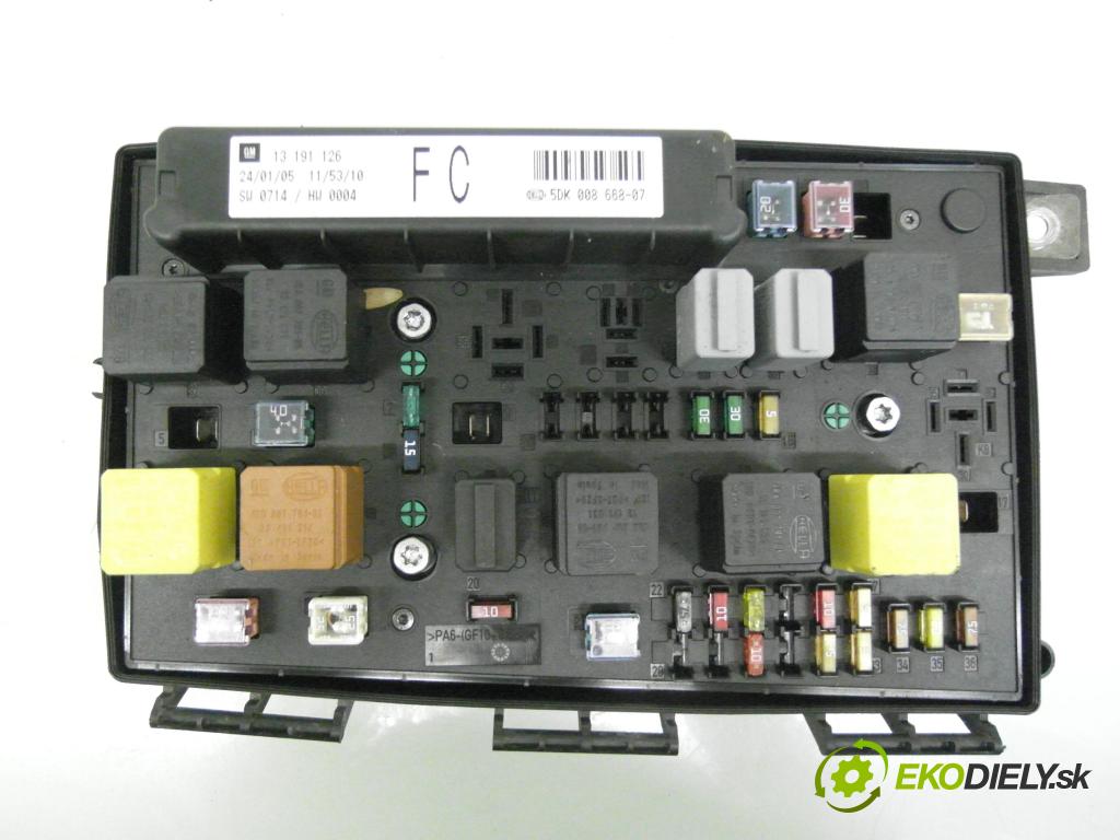 OPEL ASTRA H (A04) HB 2005 77,00 1.6 - Z 16 XEP 1598,00 spinačka / imobilizéra IMMO / Riadiaca jednotka 12230740 ; 13172010 ; 2421430