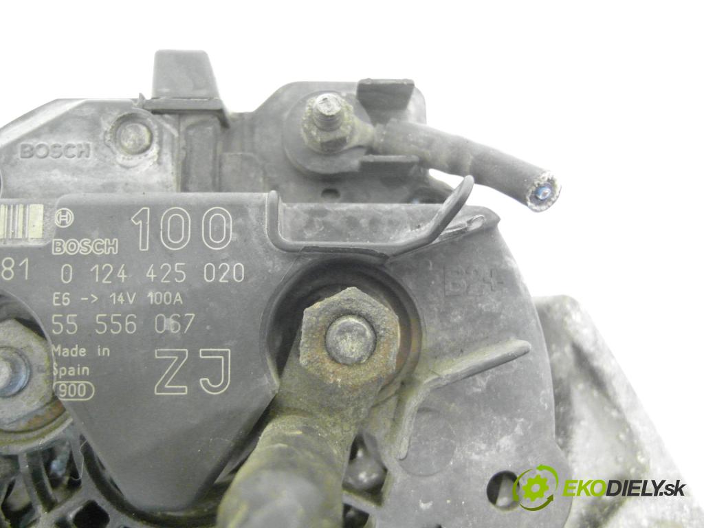 OPEL ASTRA H (A04) HB 2005 77,00 1.6 - Z 16 XEP 1598,00 Alternátor 0124425020 ; 55556067 (Alternátor)