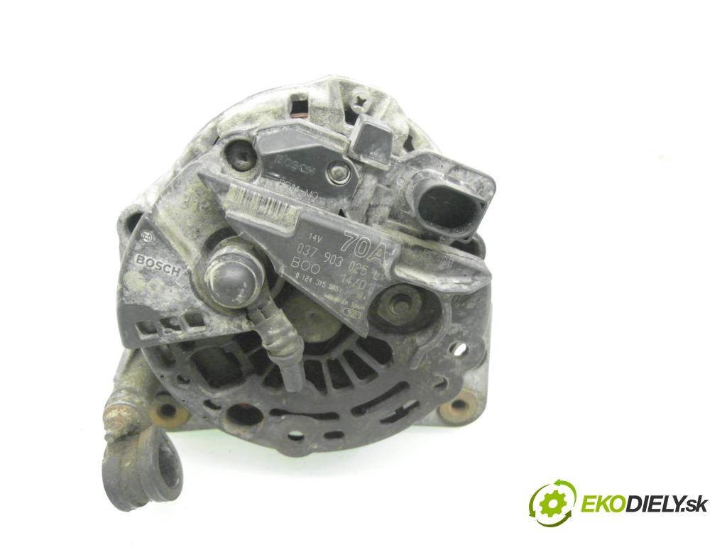 VW POLO CLASSIC (6V2) SEDAN 2001 44,00 60 1.4 - AEX 1390,00 Alternátor 037903025L ; 0124315005 (Alternátor)