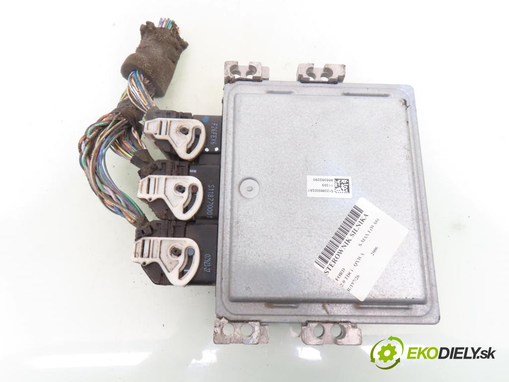 FORD S-MAX (WA6) MINIVAN 2006 103,00 2.0 TDCi - QXWA 1997,00 Riadiaca jednotka Motor 5WS40402HT ; 6G9112A650EG