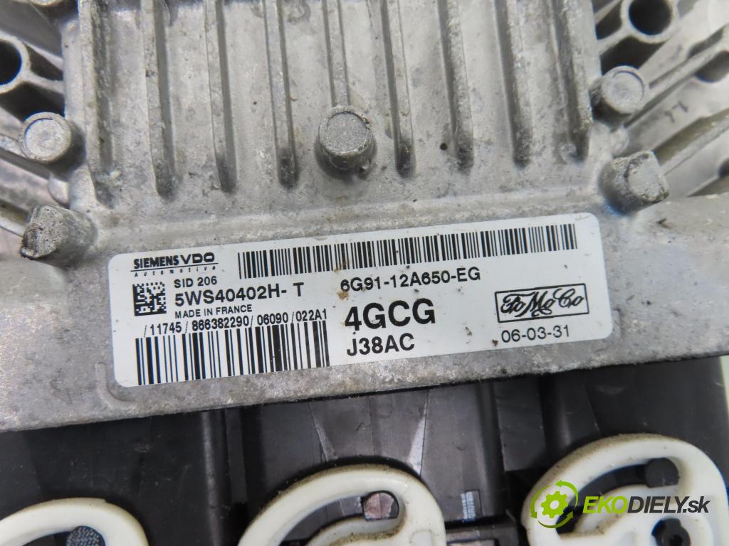 FORD S-MAX (WA6) MINIVAN 2006 103,00 2.0 TDCi - QXWA 1997,00 řídící jednotka motora 5WS40402HT ; 6G9112A650EG