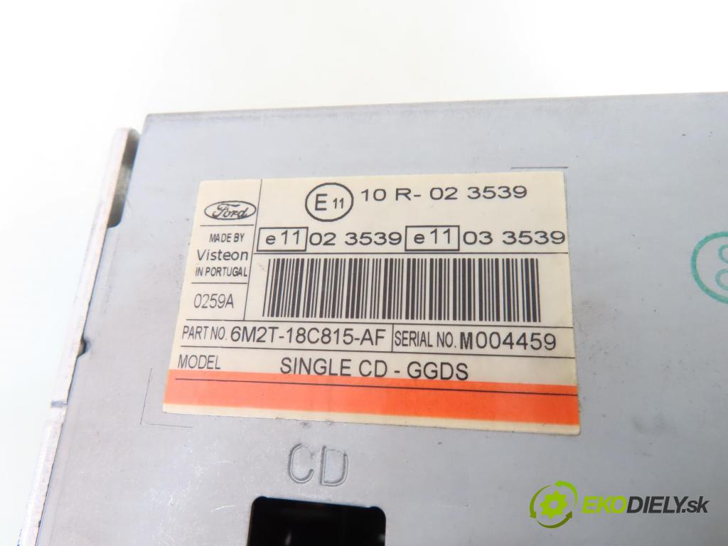 FORD S-MAX (WA6) MINIVAN 2006 103,00 2.0 TDCi - QXWA 1997,00 RADIO CD 6M2T18C815AF