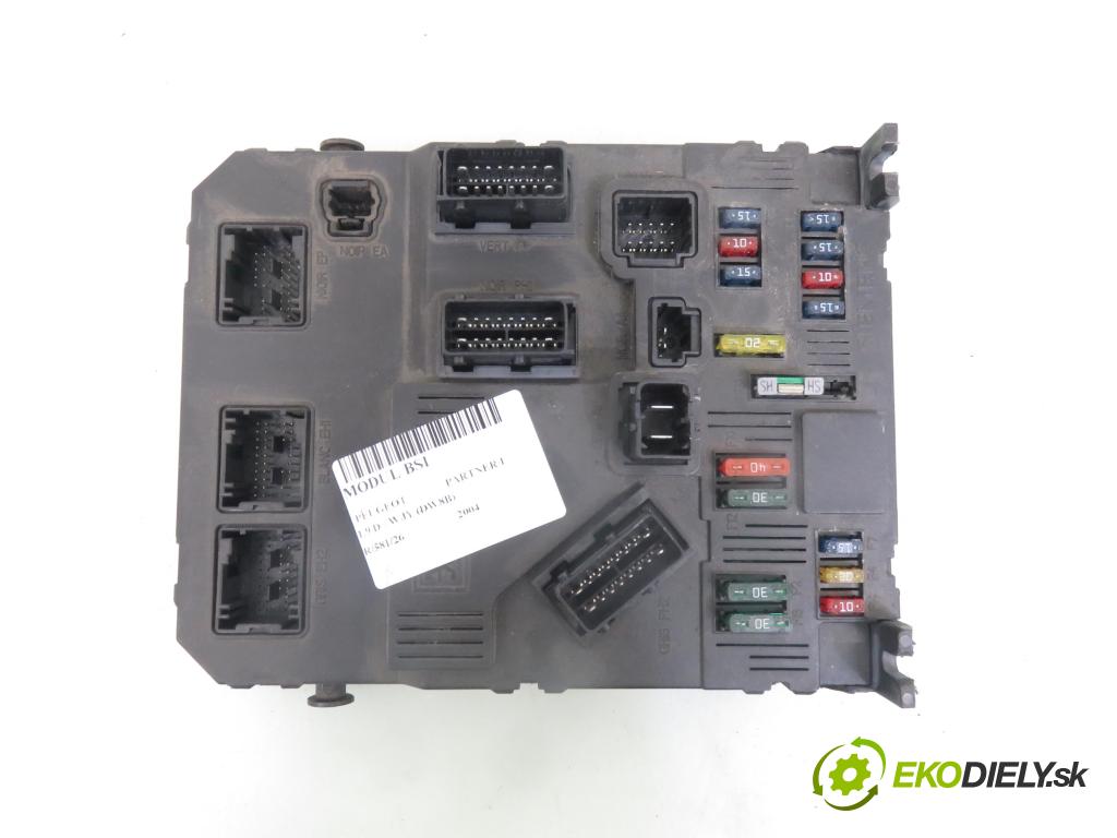 PEUGEOT PARTNER Combispace (5F) KOMBIVAN 2004 51,00 1.9 D - WJY (DW8B) 1868,00 MODUL BSM 9652474680HG ; S118085320C