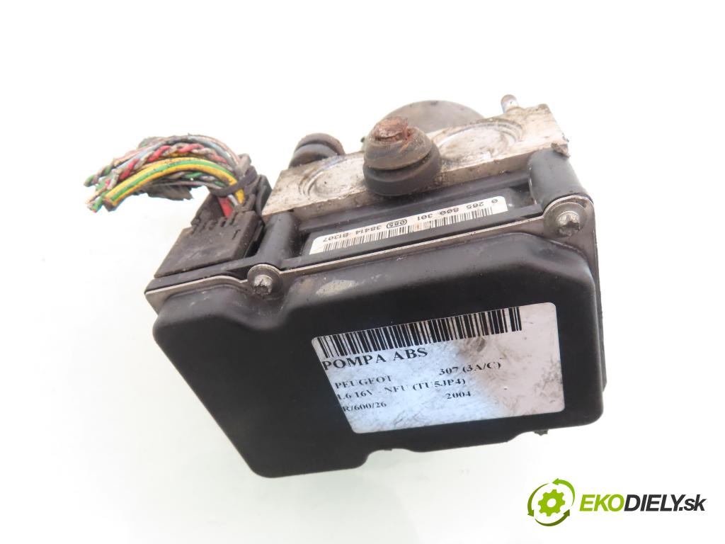 PEUGEOT 307 (3A/C) HB 2004 80,00 1.6 16V - NFU (TU5JP4) 1587,00 Pumpa ABS 0265800301 ; 0265231476 ; 9651873780 (Pumpa ABS)
