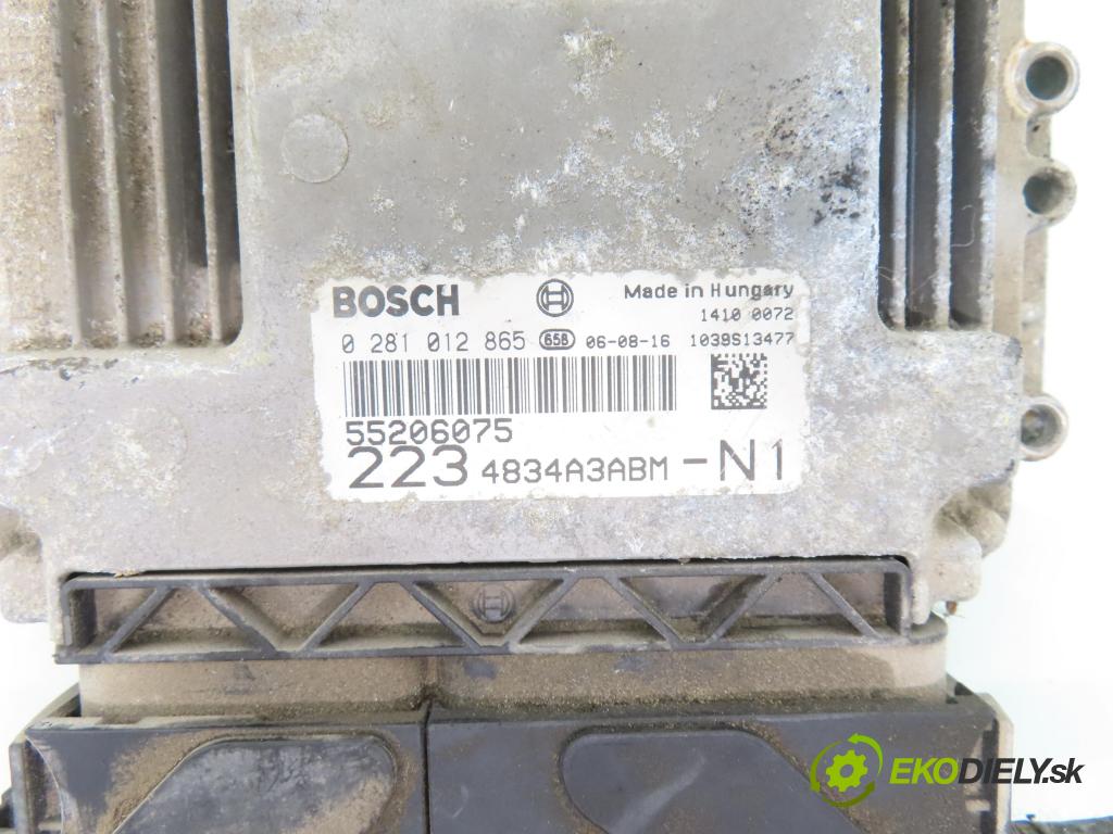 FIAT DOBLO Cargo (223_) FURGON 2006 77,00 1.9 JTD - 223 A7.000 1910,00 řídící jednotka motora 0281012865 ; 55206075