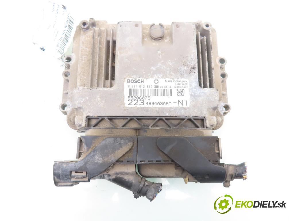 FIAT DOBLO Cargo (223_) FURGON 2006 77,00 1.9 JTD - 223 A7.000 1910,00 řídící jednotka motora 0281012865 ; 55206075