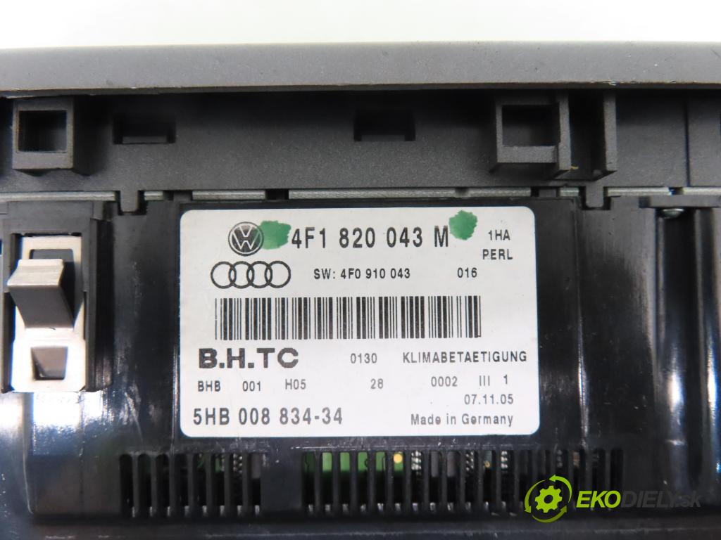 AUDI A6 (4F2, C6) SEDAN 2005 125,00 2.0 TFSI - BPJ 1984,00 Panel kúrenia KLIMATIZACE: 4F1820043M