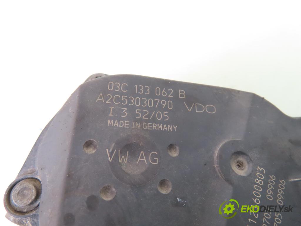 SKODA FABIA I SEDAN (6Y3) SEDAN 2006 55,00 1.4 16V - BKY 1390,00 škrtíci klapka 03C133062B ; A2C53030790 (Škrticí klapka)