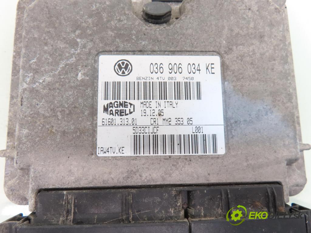 SKODA FABIA I SEDAN (6Y3) SEDAN 2006 55,00 1.4 16V - BKY 1390,00 řídící jednotka motora 036906034KE ; 6160131301 ; IAW4TVKE