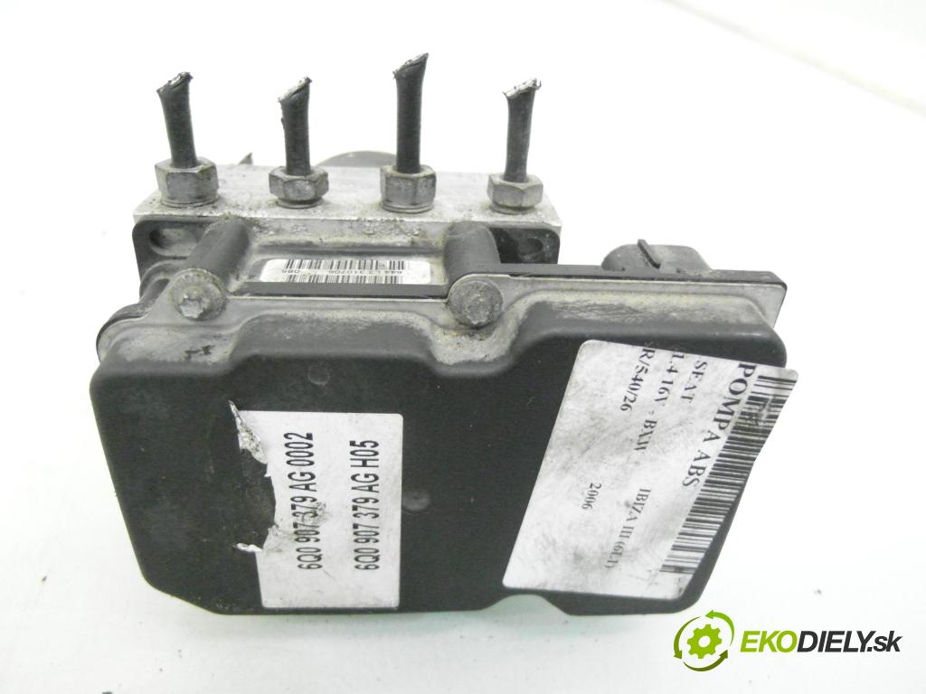 SEAT IBIZA III (6L1) HB 2006 63,00 1.4 16V - BXW 1390,00 Pumpa ABS 0265800512 ; 0265231715 ; 6Q0614417P (Pumpa ABS)