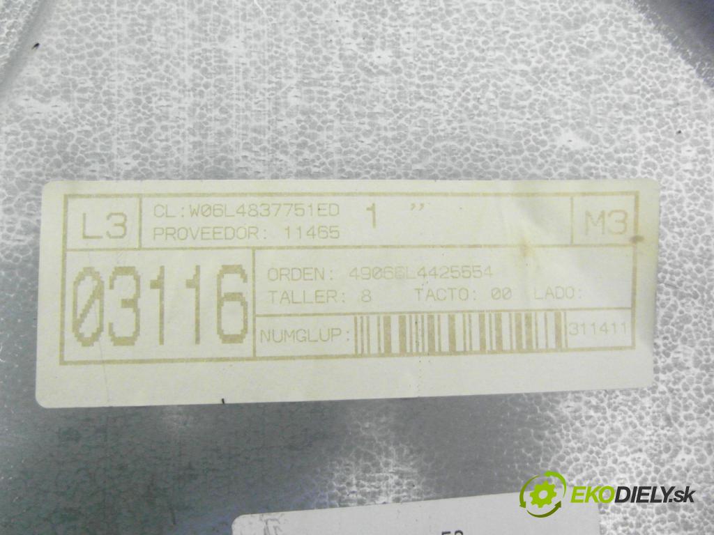 SEAT IBIZA III (6L1) HB 2006 63,00 1.4 16V - BXW 1390,00 Mechanizmus okien 6L4837751ED ; 6L2959802A ; 986031105