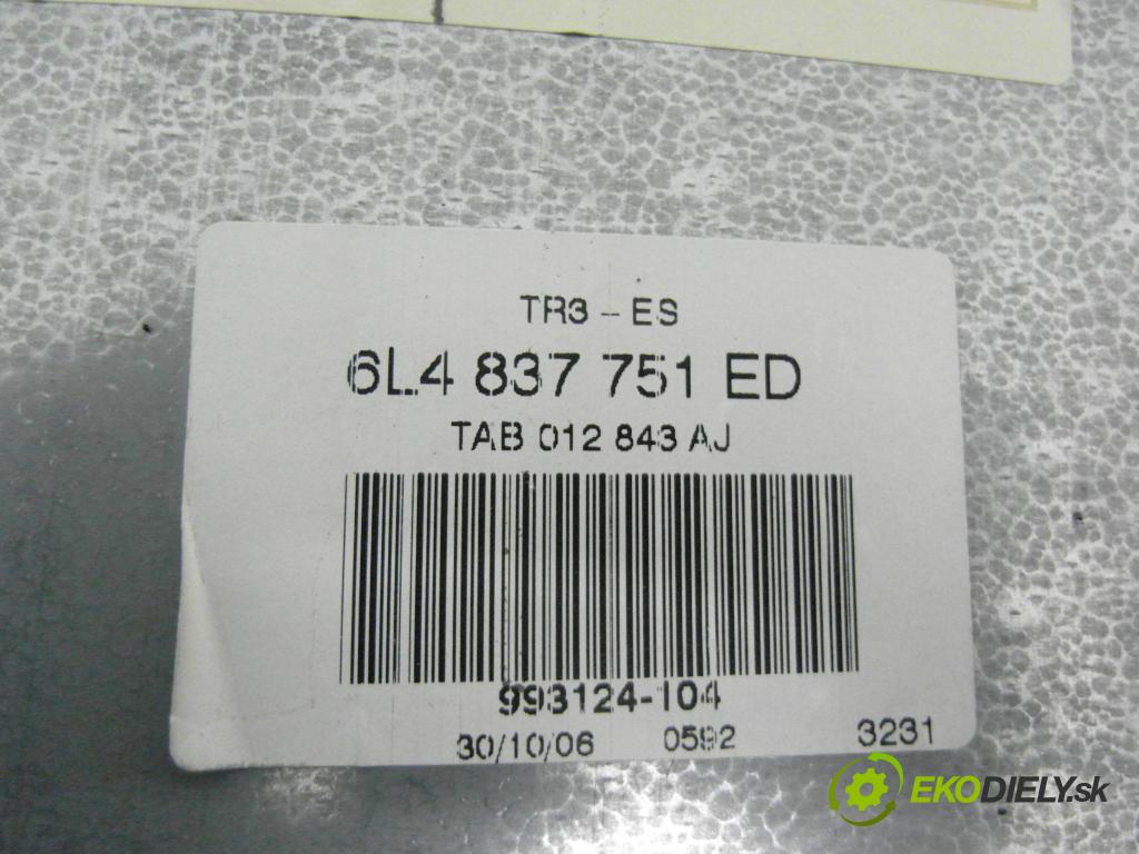 SEAT IBIZA III (6L1) HB 2006 63,00 1.4 16V - BXW 1390,00 Mechanizmus okien 6L4837751ED ; 6L2959802A ; 986031105