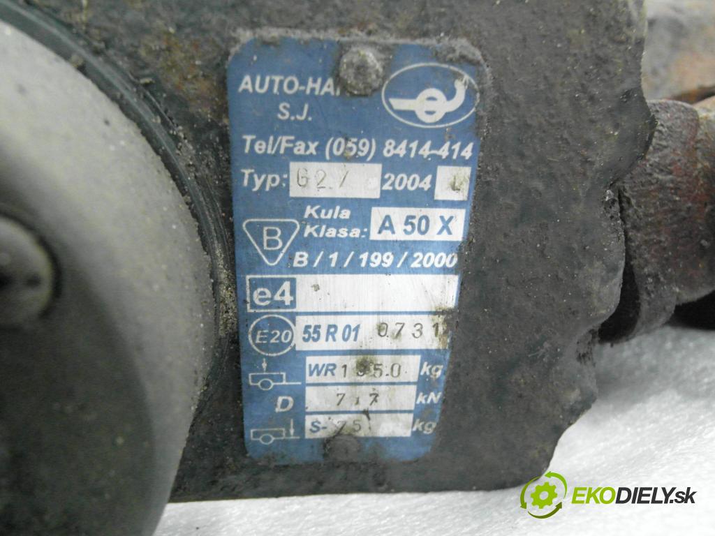 RENAULT KANGOO (KC0/1_) KOMBIVAN 2002 40,00 D 55 1.9 (KC0D) - F8Q 662 1870,00 Hák