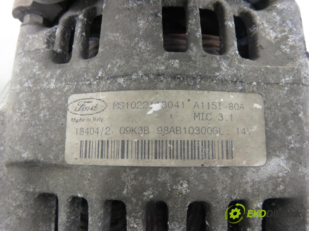 FORD FOCUS (DAW, DBW) HB 2001 55,00 1.4 16V 75 - FXDA 1388,00 Alternátor MS1022118041 ; A115180A ; 98AB10300GL (Alternátor)