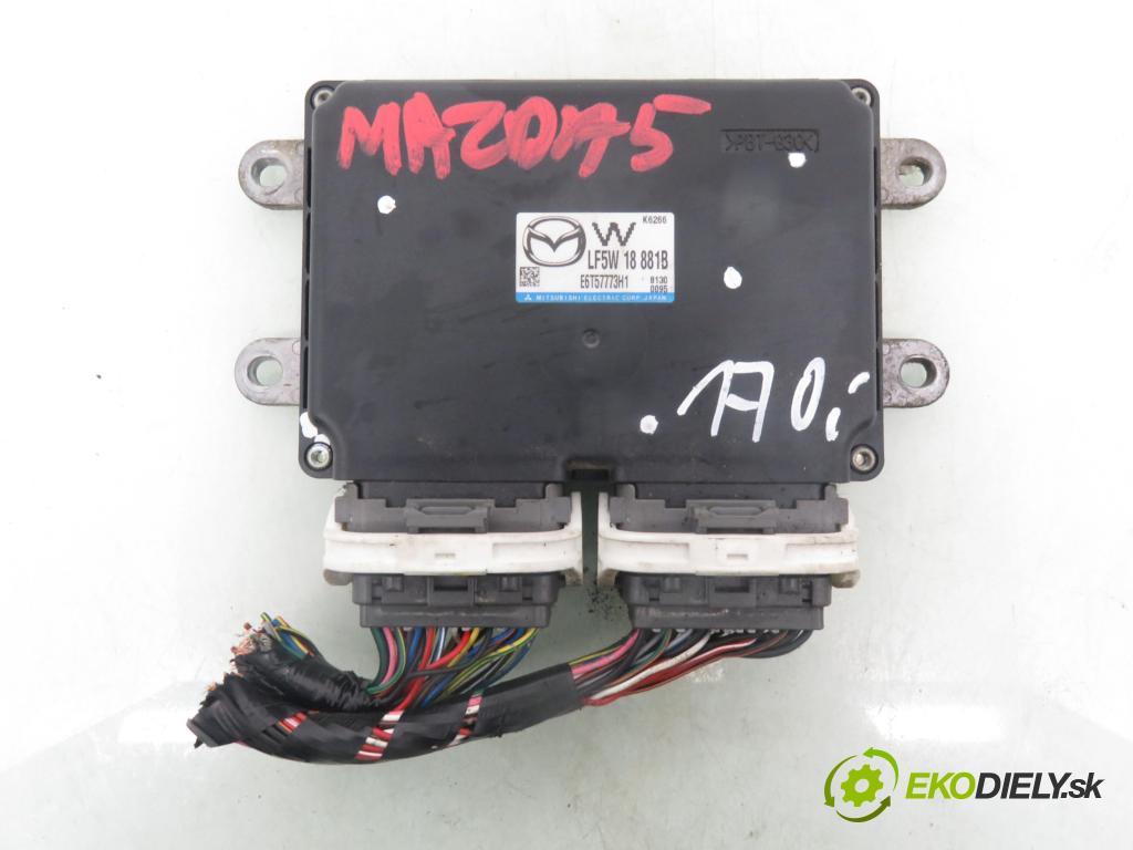 MAZDA 5 (CR19) MINIVAN 2008 107,00 2 - LFF7 1999,00 Riadiaca jednotka Motor LF5W18881B ; E6T57773H1