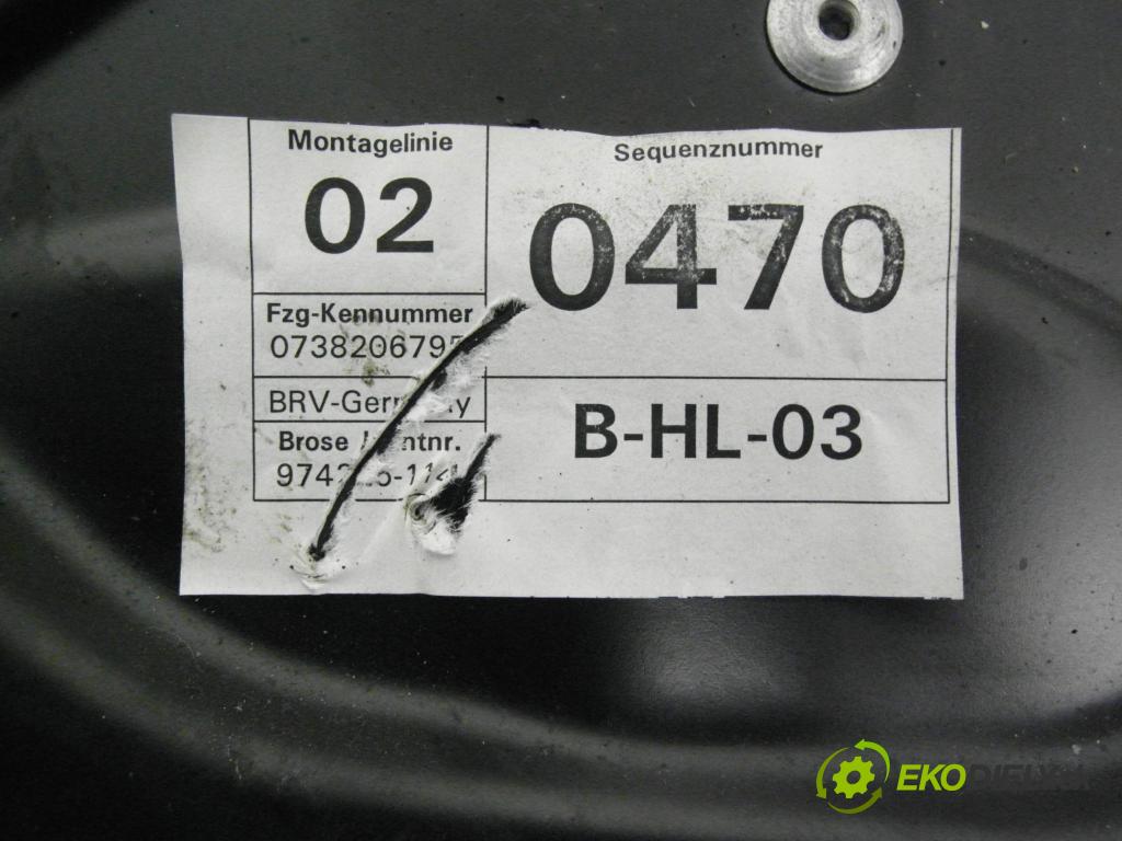VW PASSAT B6 Variant (3C5) KOMBI 2007 77,00 1.9 TDI - BLS 1896,00 Mechanizmus okien 3C4839755H ; 980861107 ; 974225114