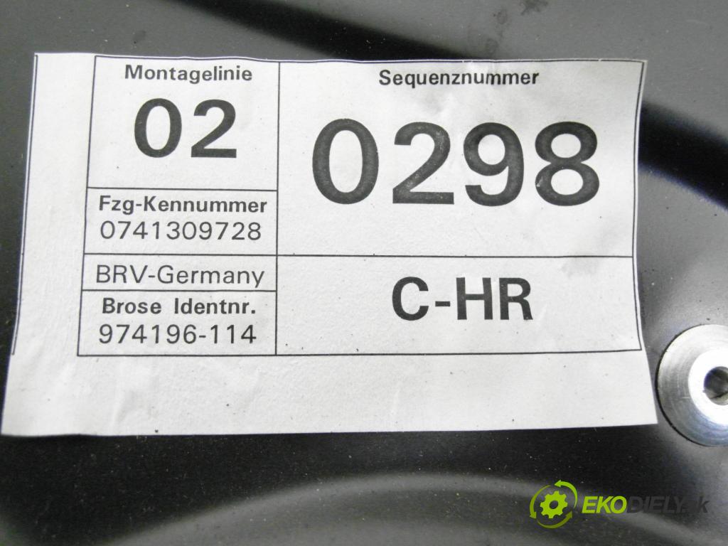 VW PASSAT B6 Variant (3C5) KOMBI 2007 77,00 1.9 TDI - BLS 1896,00 Mechanizmus okien PTE 3C4839756 ; 980862107 ; 1K0959704P