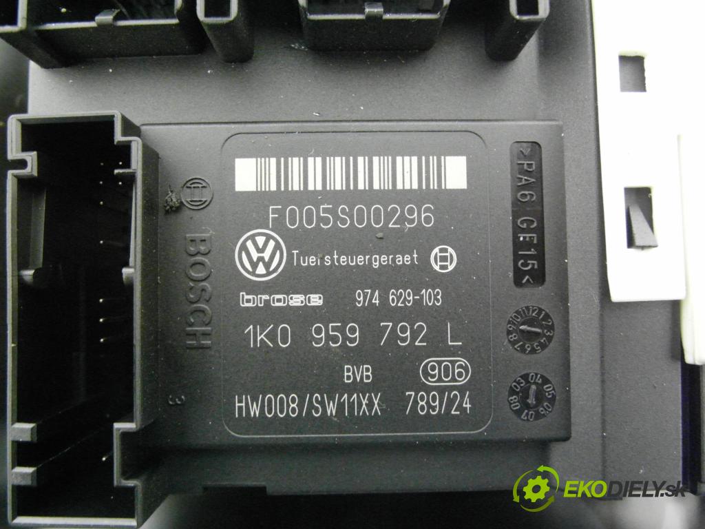 VW PASSAT B6 Variant (3C5) KOMBI 2007 77,00 1.9 TDI - BLS 1896,00 Mechanizmus okien 981220109 ; 3C1837756L ; 1K0959702P