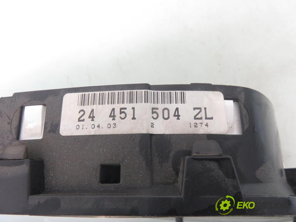 OPEL ASTRA G liftback (T98) HB 1999 74,00 1.6 16V - X 16 XEL 1598,00 Prístrojovka elektrický 24451504ZL