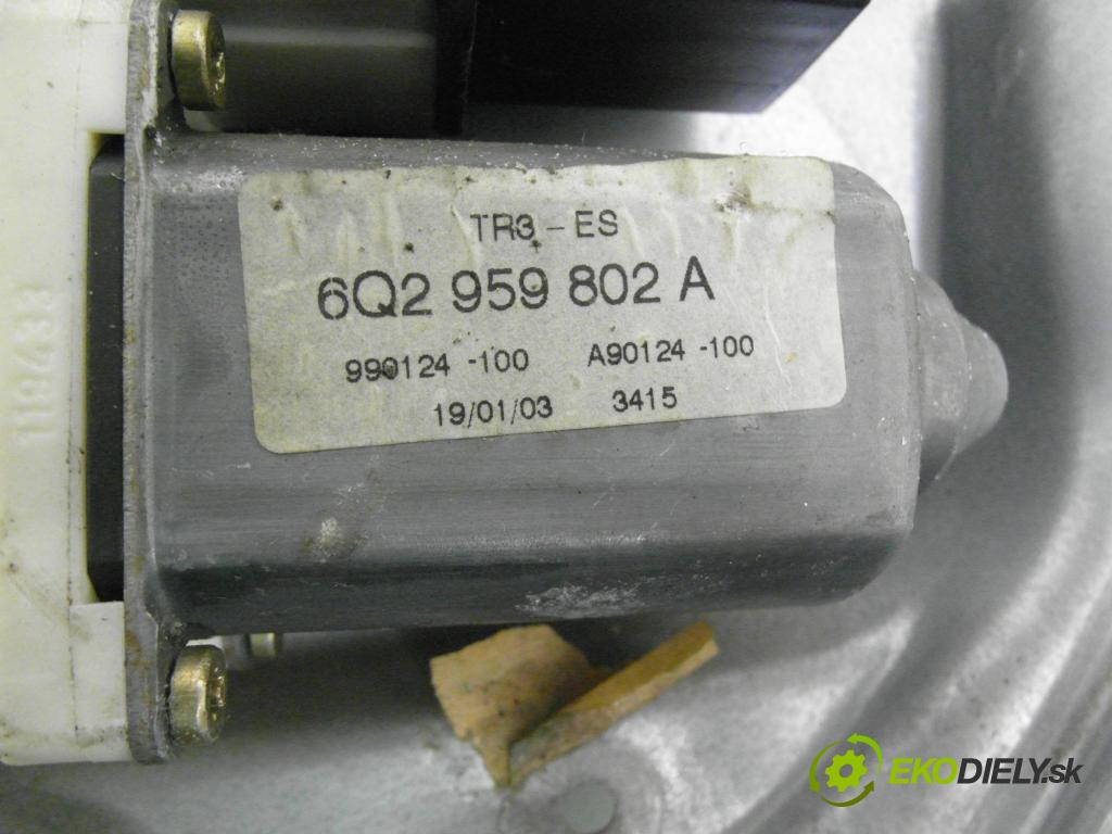 SEAT IBIZA III (6L1) HB 2003 59,00 1.4 TDI - BNV 1422,00 mechanismus oken 3D 6L3837751L ; 6Q2959802A